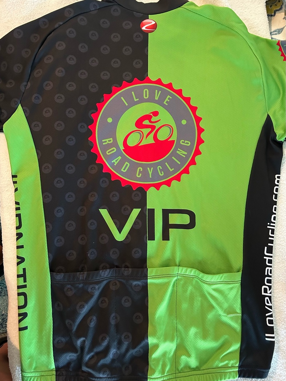 VIP Men’s Road Cycling Jacket - Green & Black